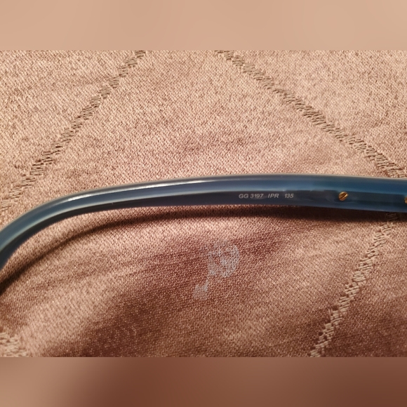 GUCCI GG Havana blue/ brown eyeglasses - Picture 6 of 8